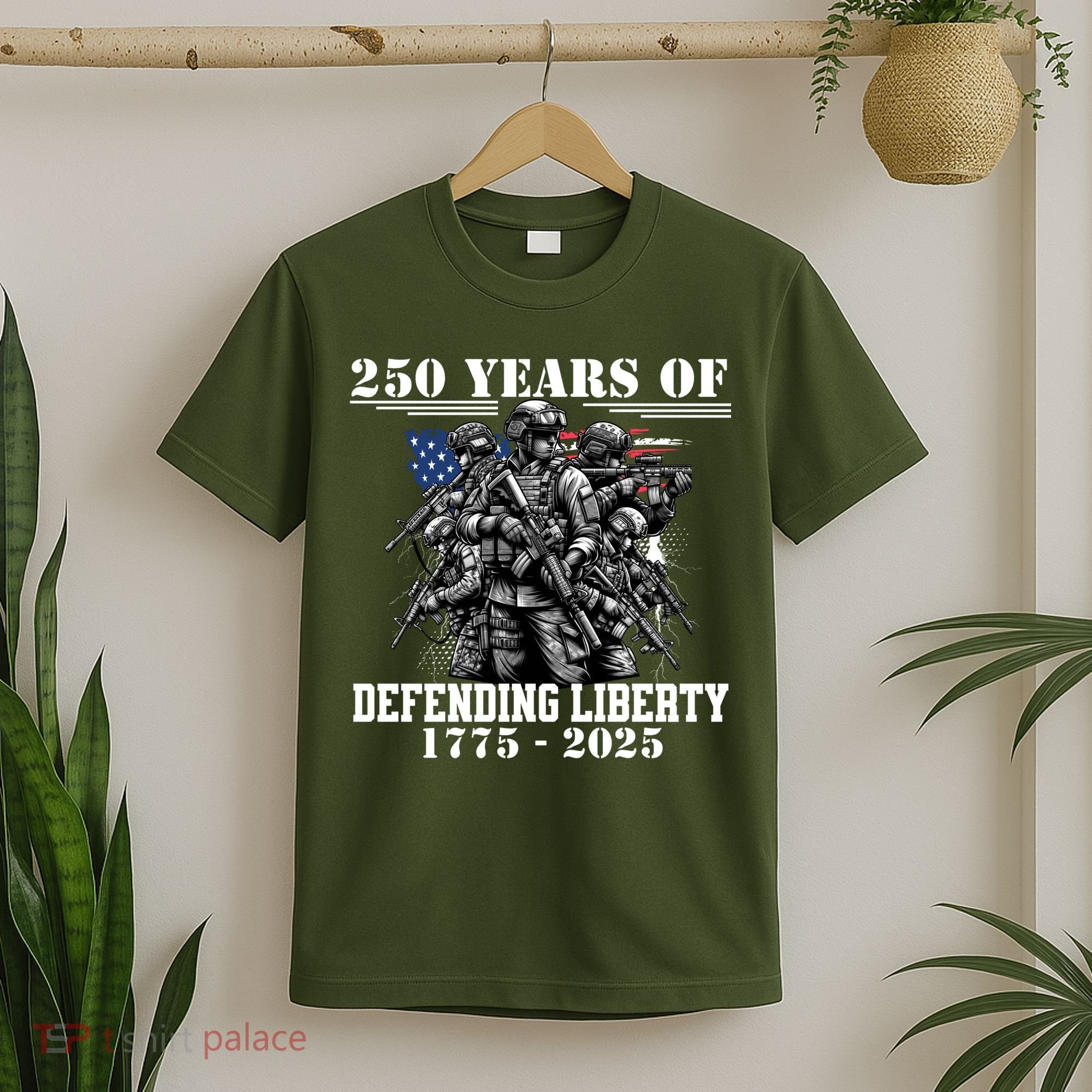 Patriotic 250 USA Army Us Military Parade 250th Anniversary T-Shirt