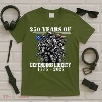 Patriotic 250 USA Army Us Military Parade 250th Anniversary T-Shirt thumb 5