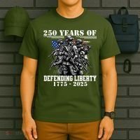 Patriotic 250 USA Army Us Military Parade 250th Anniversary T-Shirt thumb 6