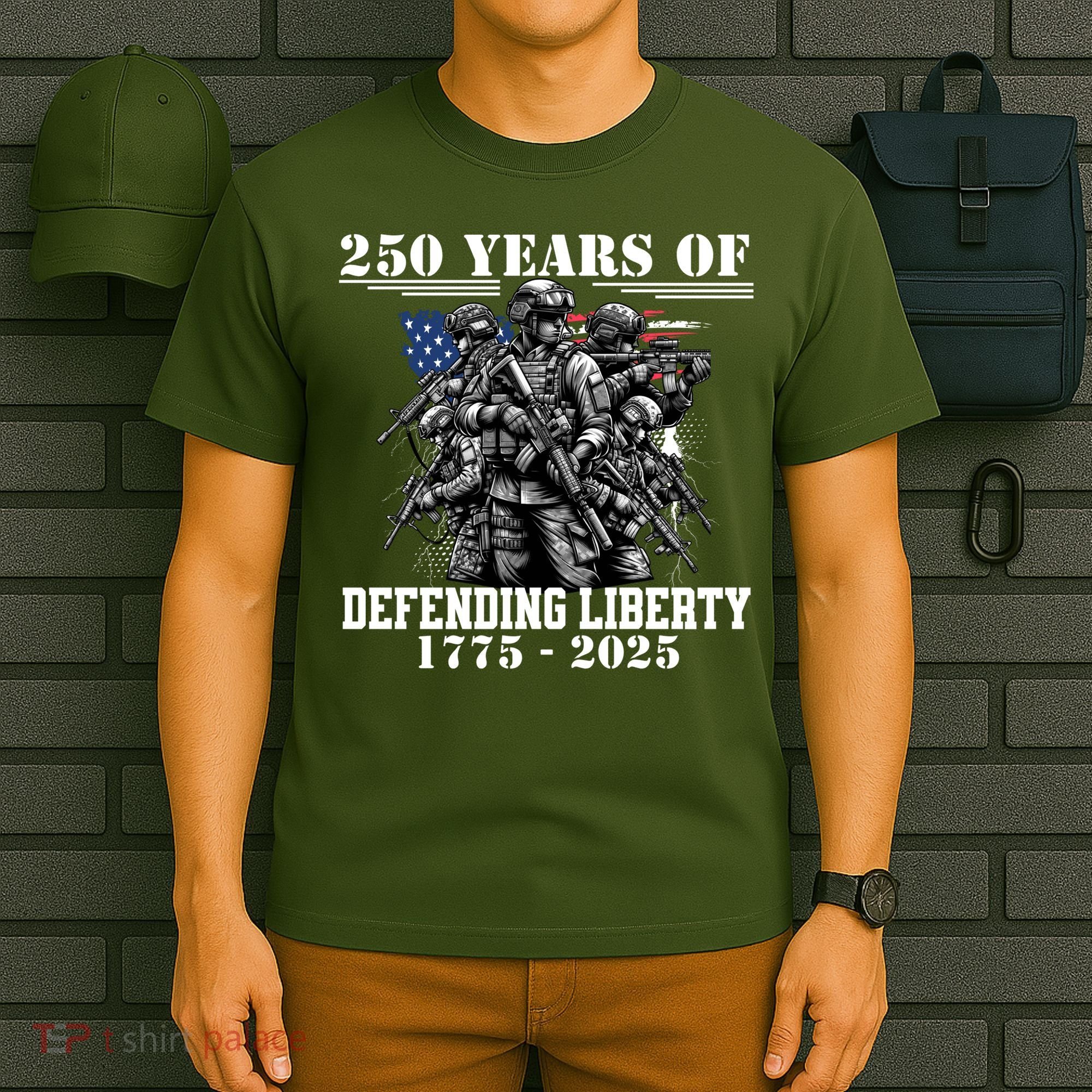 Patriotic 250 USA Army Us Military Parade 250th Anniversary T-Shirt