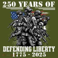 Patriotic 250 USA Army Us Military Parade 250th Anniversary T-Shirt thumb 7