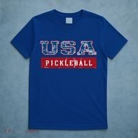 Pickleball 2024 Us Flag Patriotic American Sports Fan Usa Funny Gift T-Shirt thumb 5