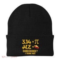 Pi 3 14 = Pie Coincidence I Think Not Math Pun Beanie thumb 0