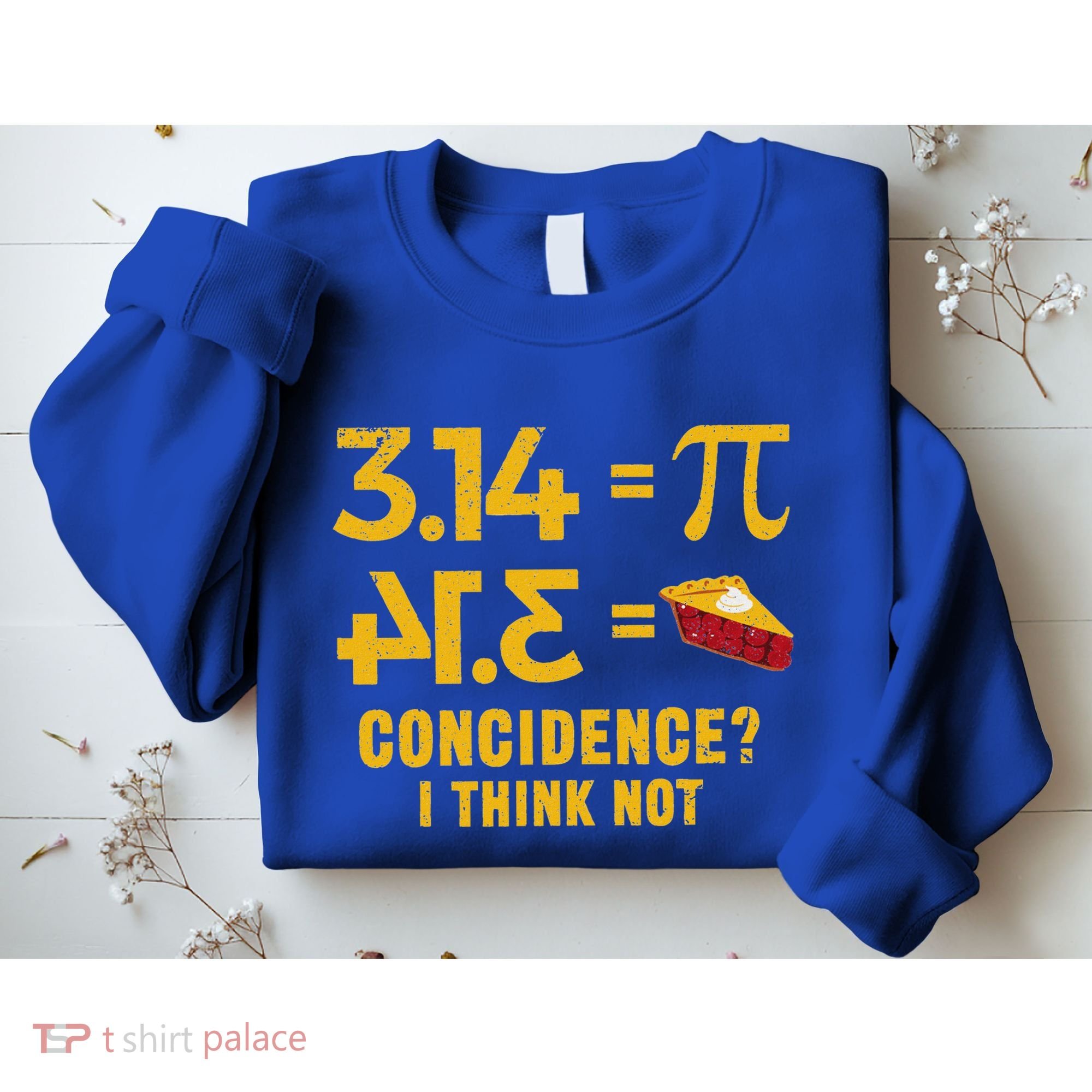 Pi 3 14 = Pie Coincidence I Think Not Math Pun Sweatshirt