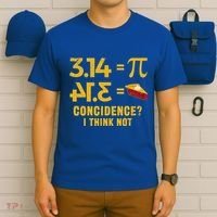Pi 3 14 = Pie Coincidence I Think Not Math Pun T-Shirt thumb 6