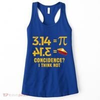 Pi 3 14 = Pie Coincidence I Think Not Math Pun Women's Tank Top thumb 0