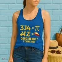 Pi 3 14 = Pie Coincidence I Think Not Math Pun Women's Tank Top thumb 2