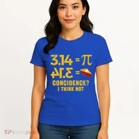 Pi 3 14 = Pie Coincidence I Think Not Math Pun Women's T-Shirt thumb 4