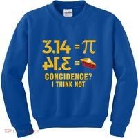 Pi 3 14 = Pie Coincidence I Think Not Math Pun Kids Sweatshirt thumb 0