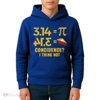 Pi 3 14 = Pie Coincidence I Think Not Math Pun Kids Hoodie thumb 4