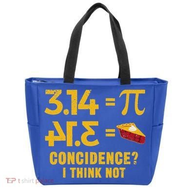 Pi 3 14 = Pie Coincidence I Think Not Math Pun Tote Bag