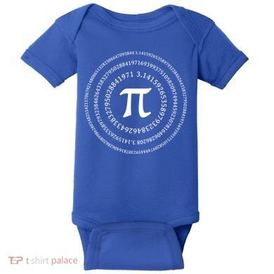 Pi 3 4 Number Symbol Pi Math Gift Baby Bodysuit