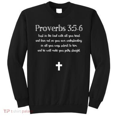 Proverbs 356 Bible Verse Scripture Christian Pullover Sweatshirt