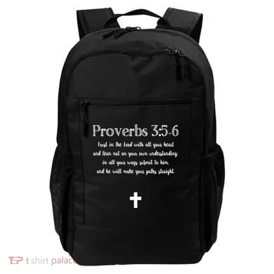 Proverbs 356 Bible Verse Scripture Christian Pullover Backpack