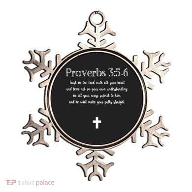 Proverbs 356 Bible Verse Scripture Christian Pullover Ornament