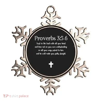 Proverbs 356 Bible Verse Scripture Christian Pullover Ornament
