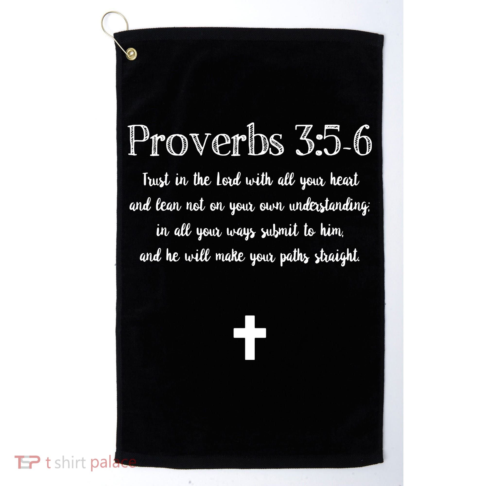 Proverbs 356 Bible Verse Scripture Christian Pullover Golf Towel