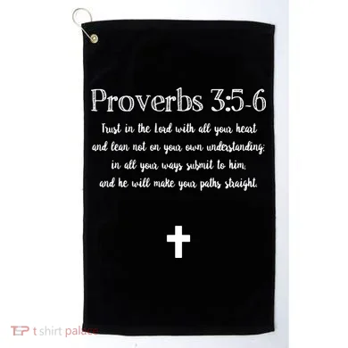 Proverbs 356 Bible Verse Scripture Christian Pullover Golf Towel