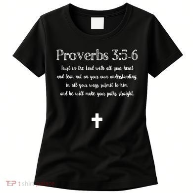 Proverbs 356 Bible Verse Scripture Christian Pullover Women's T-Shirt