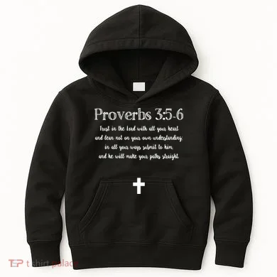 Proverbs 356 Bible Verse Scripture Christian Pullover Kids Hoodie
