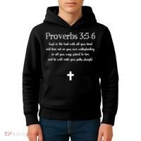Proverbs 356 Bible Verse Scripture Christian Pullover Kids Hoodie thumb 4