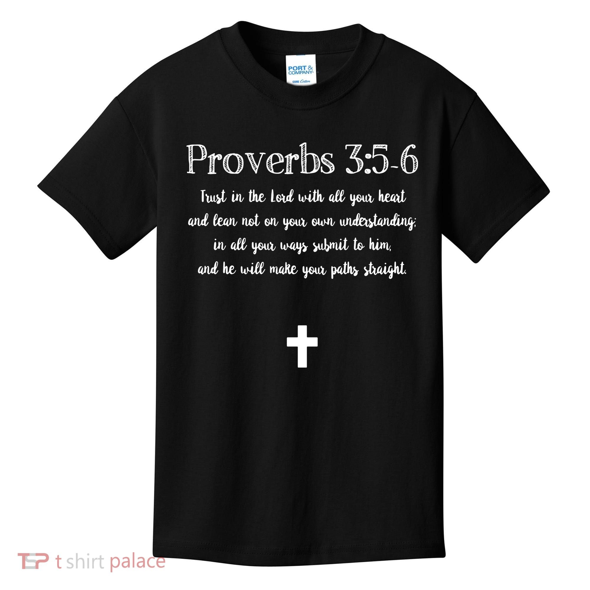 Proverbs 356 Bible Verse Scripture Christian Pullover Kids T-Shirt