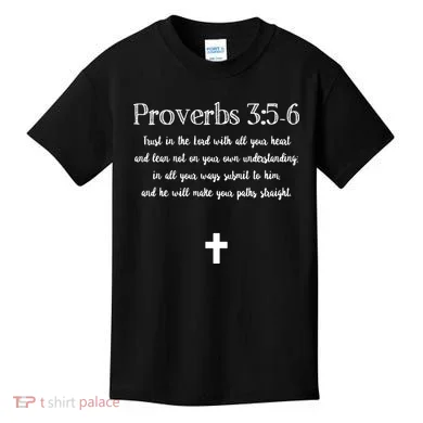 Proverbs 356 Bible Verse Scripture Christian Pullover Kids T-Shirt