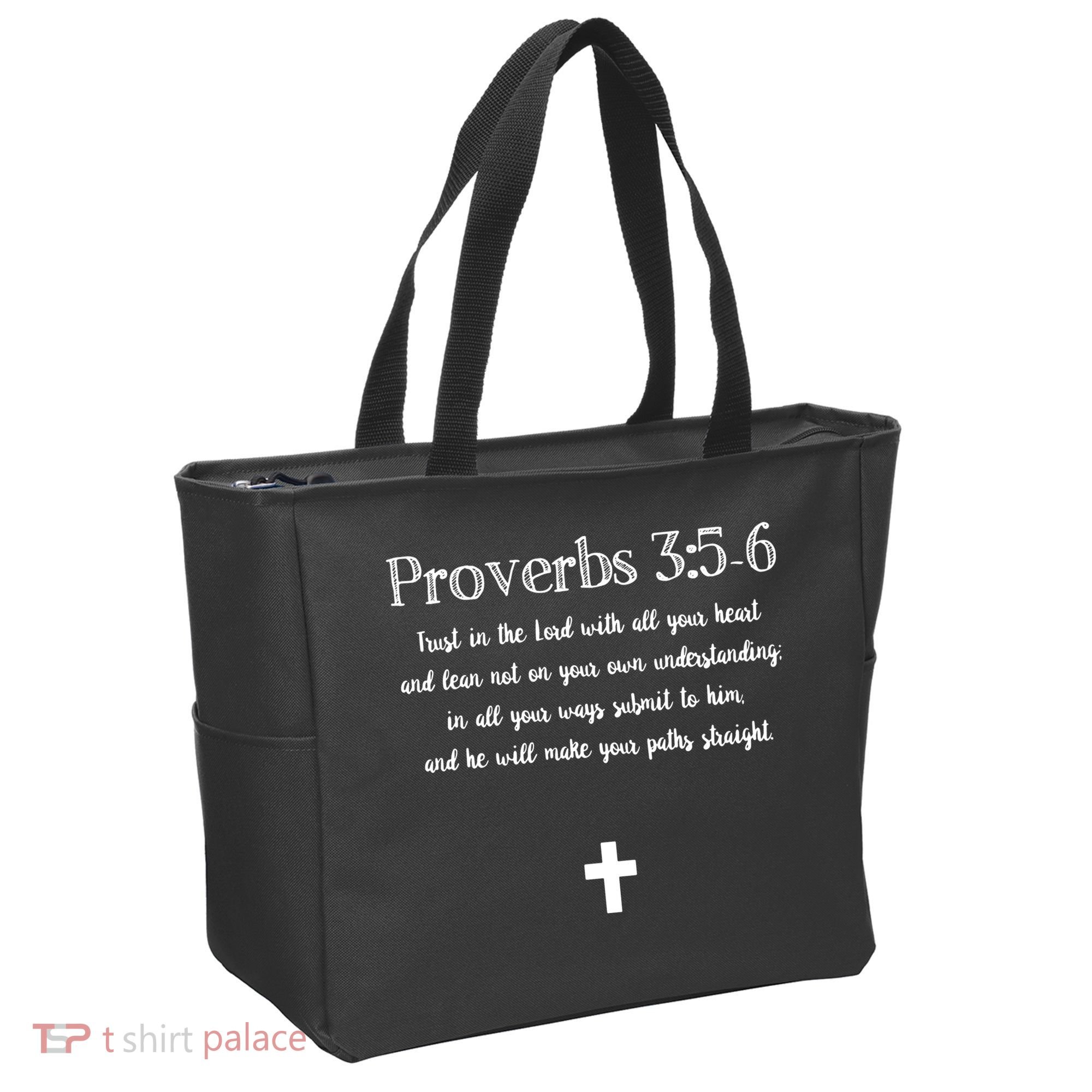 Proverbs 356 Bible Verse Scripture Christian Pullover Tote Bag