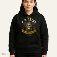 P 3 Orion Anti Submarine Aircraft Skull Distressed Hoodie thumb 5
