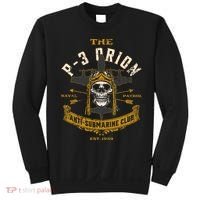 P 3 Orion Anti Submarine Aircraft Skull Distressed Sweatshirt thumb 0