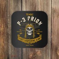 P 3 Orion Anti Submarine Aircraft Skull Distressed Coaster thumb 0