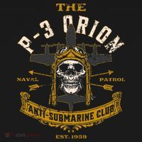 P 3 Orion Anti Submarine Aircraft Skull Distressed Women's Hoodie thumb 2