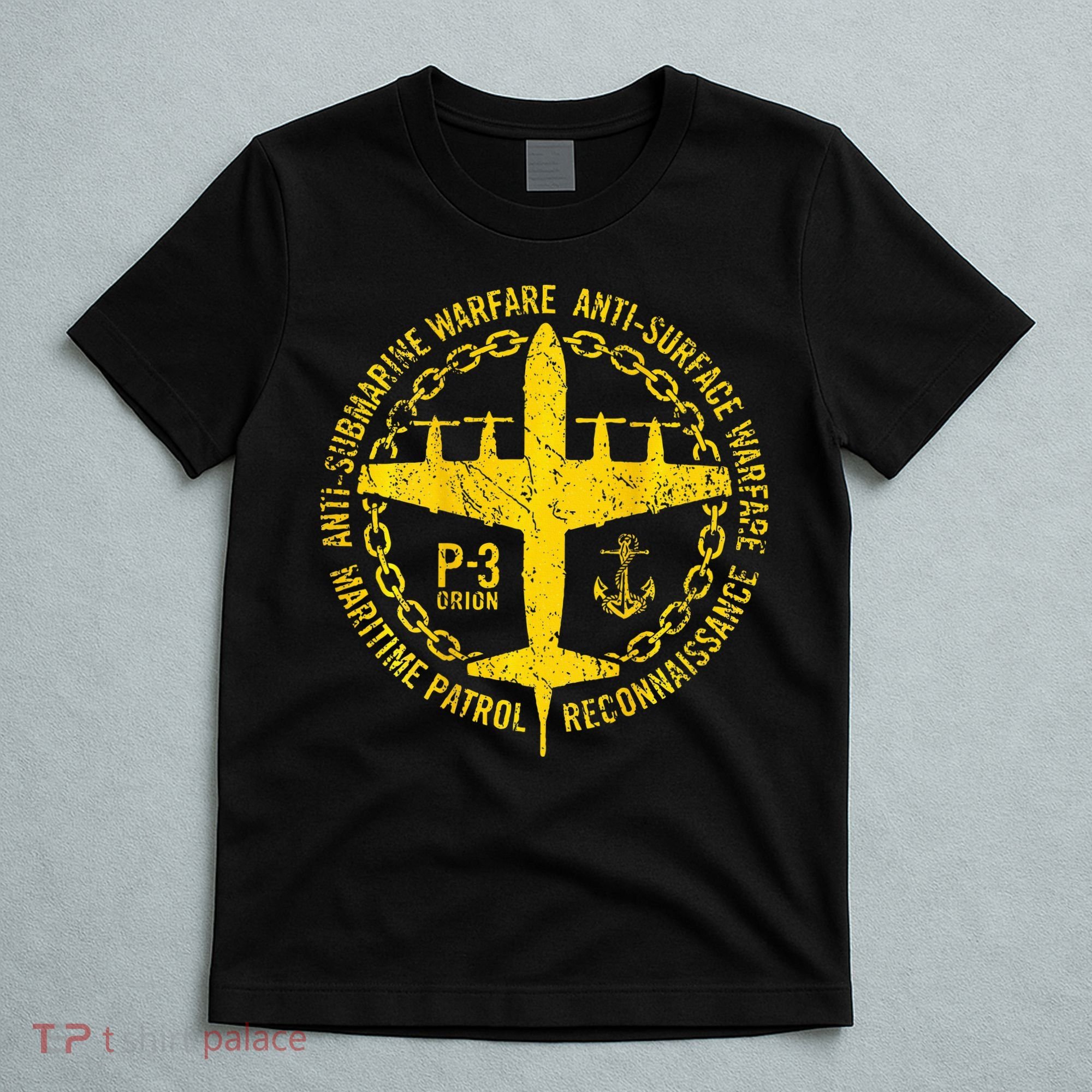 P 3 Orion Antisubmarine Warfare Patrol Military Aircraft T-Shirt
