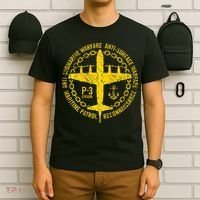 P 3 Orion Antisubmarine Warfare Patrol Military Aircraft T-Shirt thumb 6