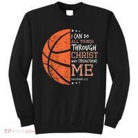 Philippians 4 13 I Can Do All Things Christian Basketball Sweatshirt thumb 0