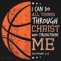 Philippians 4 13 I Can Do All Things Christian Basketball Women's Hoodie thumb 2