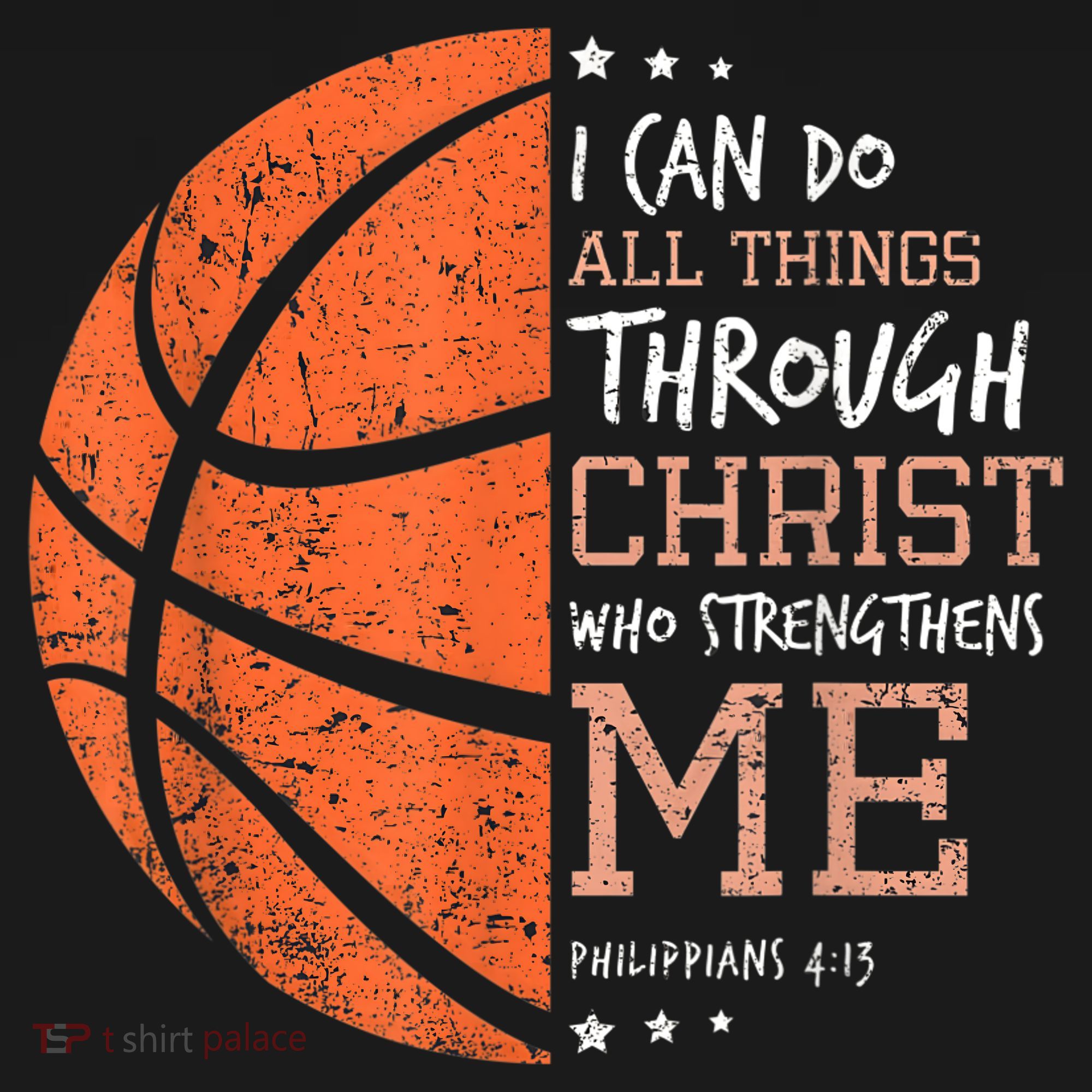 Philippians 4 13 I Can Do All Things Christian Basketball Women's Hoodie
