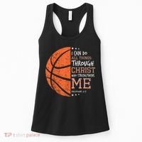 Philippians 4 13 I Can Do All Things Christian Basketball Women's Tank Top thumb 0