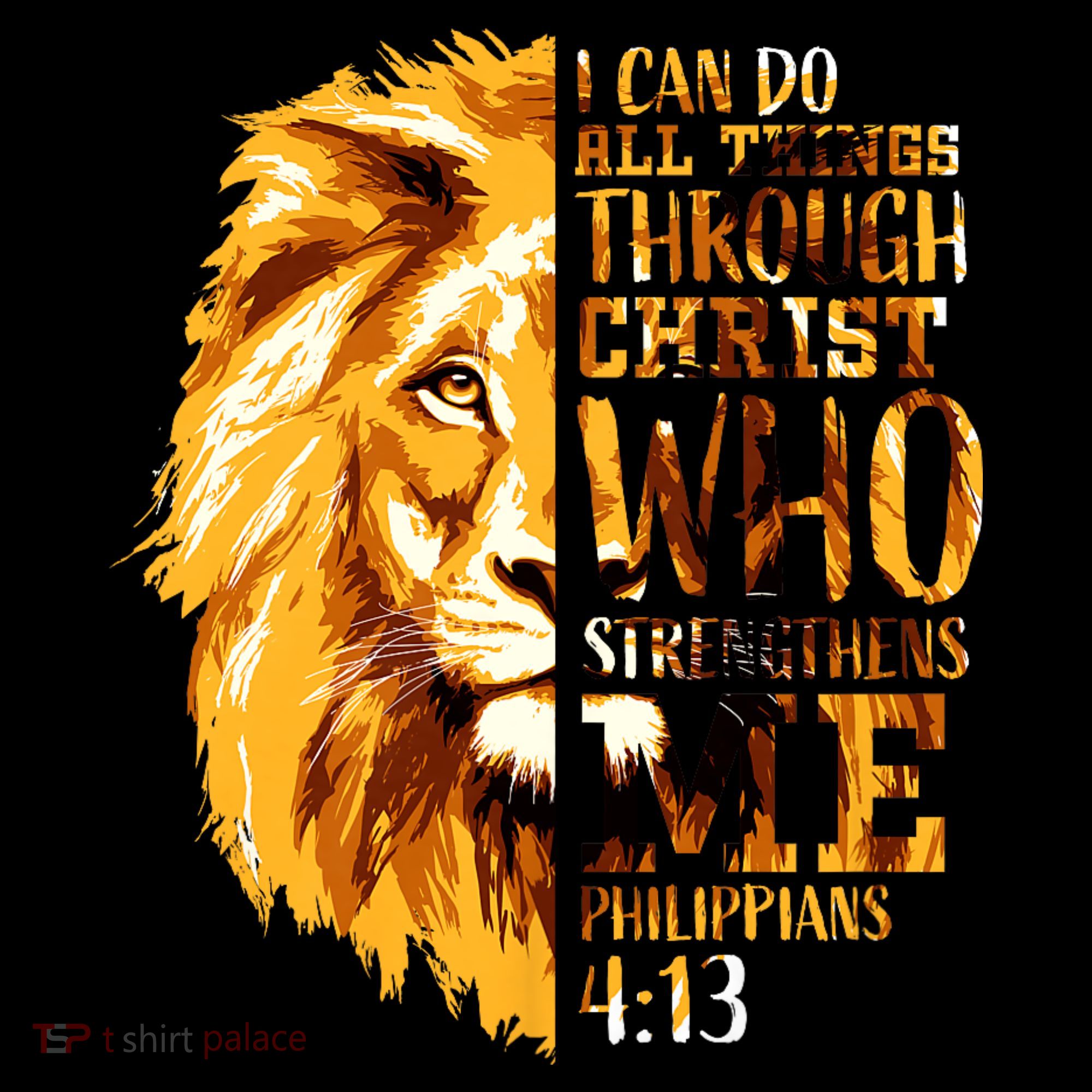 Philippians 4 13 I Can Do All Things Through Christ Who Strengthens Me Lion Coffee Mug