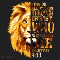 Philippians 4 13 I Can Do All Things Through Christ Who Strengthens Me Lion Beanie thumb 2