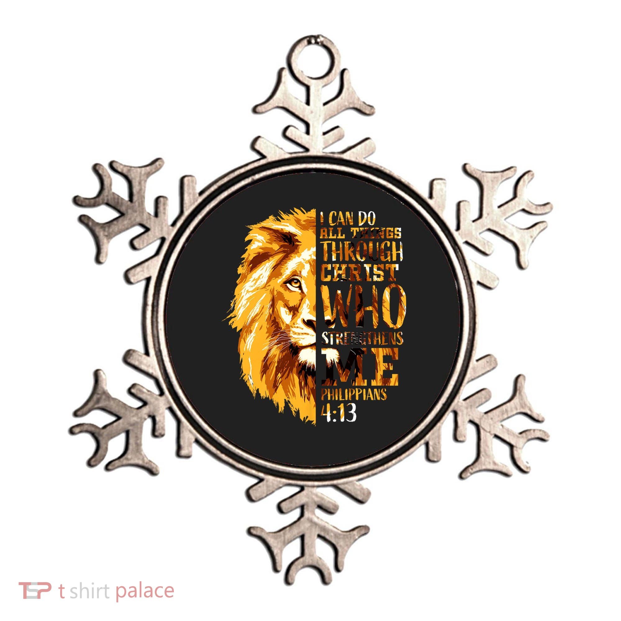 Philippians 4 13 I Can Do All Things Through Christ Who Strengthens Me Lion Ornament