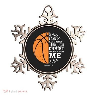Philippians 4 13 I Can Do All Things Christian Basketball Ornament