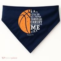 Philippians 4 13 I Can Do All Things Christian Basketball USA-Made Doggie Bandana thumb 0