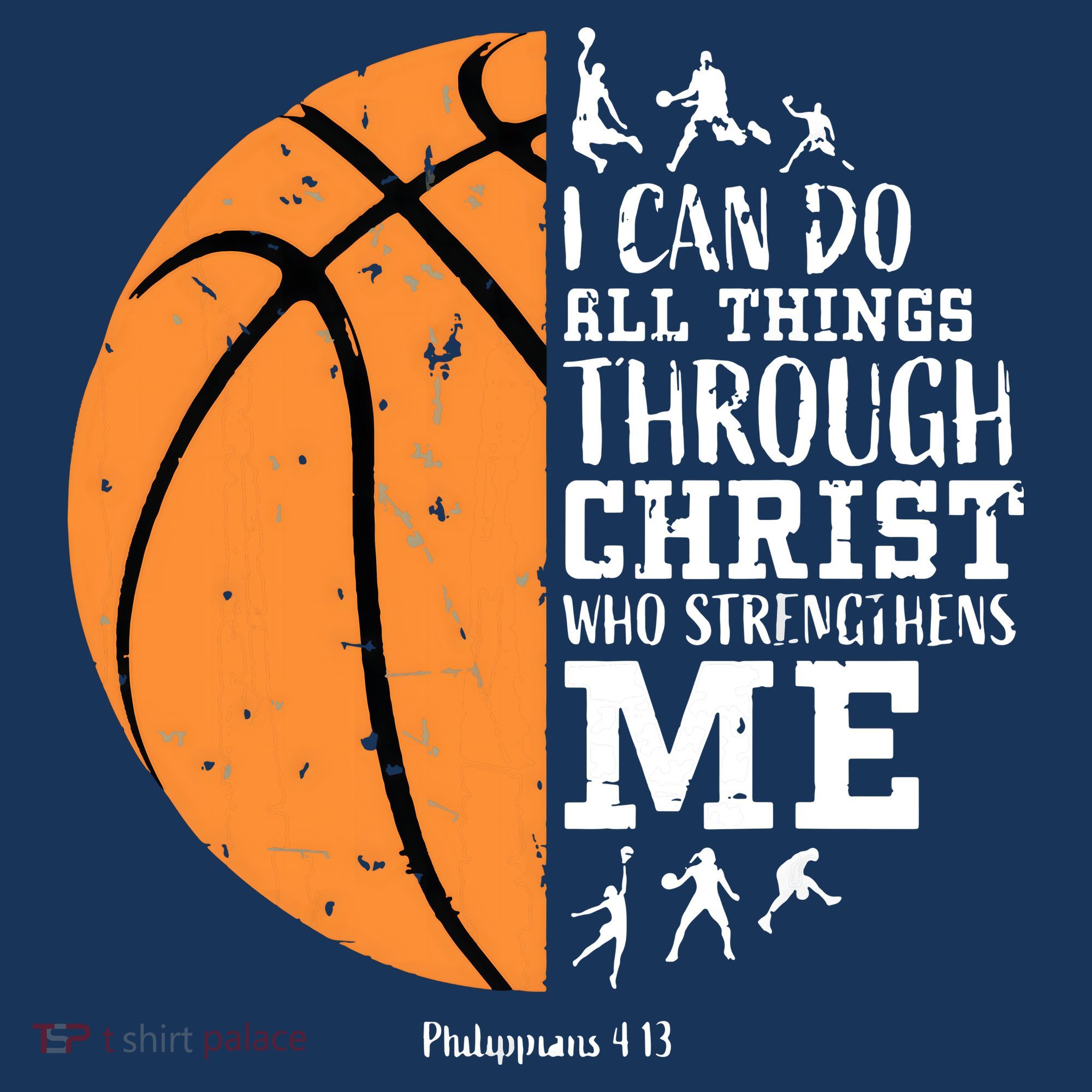 Philippians 4 13 I Can Do All Things Christian Basketball Women's Hoodie