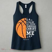 Philippians 4 13 I Can Do All Things Christian Basketball Women's Tank Top thumb 3