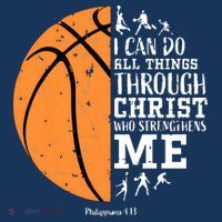 Philippians 4 13 I Can Do All Things Christian Basketball Women's Tank Top thumb 5