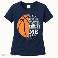 Philippians 4 13 I Can Do All Things Christian Basketball Women's T-Shirt thumb 0