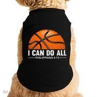 Philippians 4 13 I Can Do All Things Christian Basketball Doggie Tank thumb 0