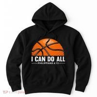 Philippians 4 13 I Can Do All Things Christian Basketball Hoodie thumb 0