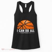 Philippians 4 13 I Can Do All Things Christian Basketball Women's Tank Top thumb 0